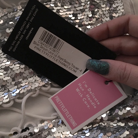 Pretty Little Thing Sequin Pant - Picture 6 of 8